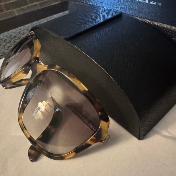 Tortoise Shell Prada Sunglasses - Picture 3 of 11